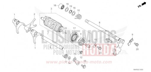 BARILLET DE SELECTION CBR1000SPR de 2024